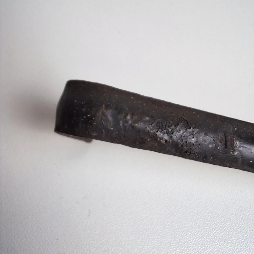 Vintage Black Enamelware Granite Ware Ladle Speckled Rustic Farmhouse